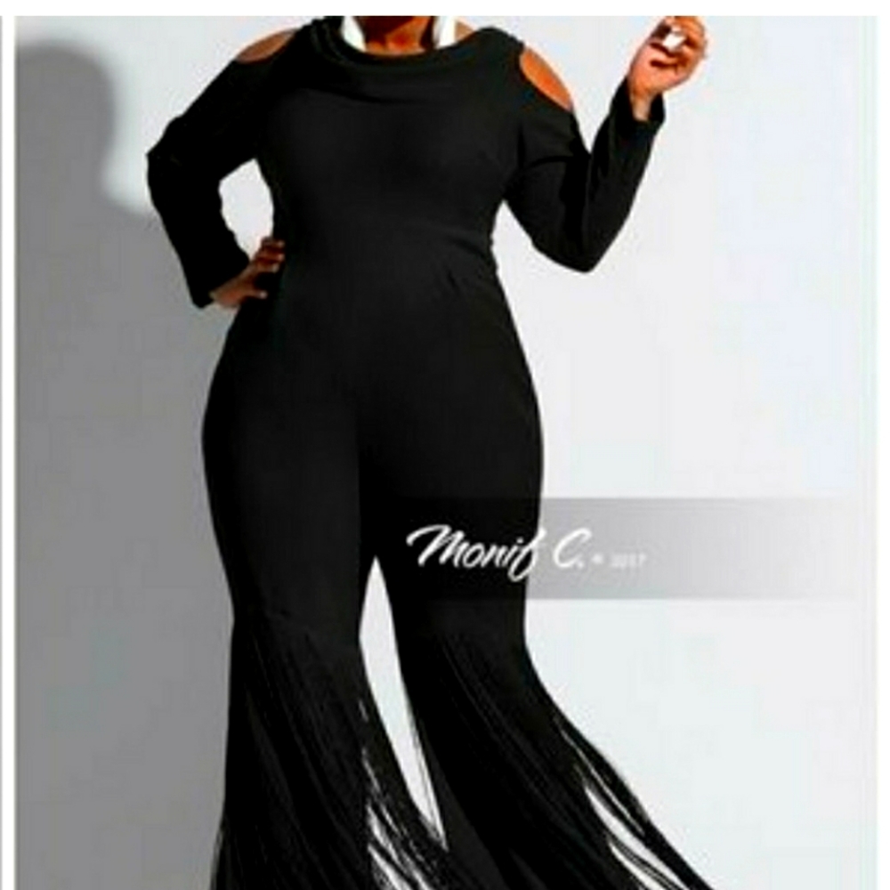 Monif C. Fringe Jumpsuit